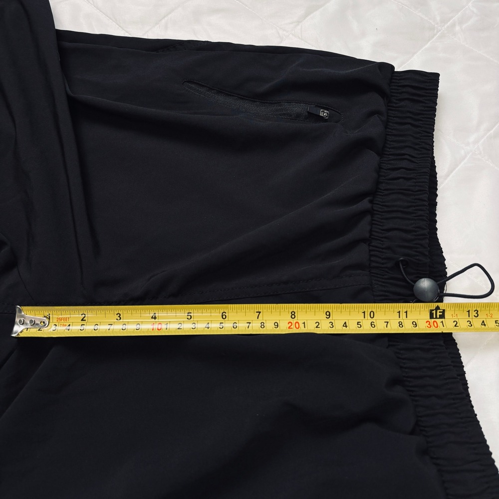 Born Outdoor Black Jogger Pants Womens XL Elastic Waist Zip Pockets Stretch - Picture 11 of 13
